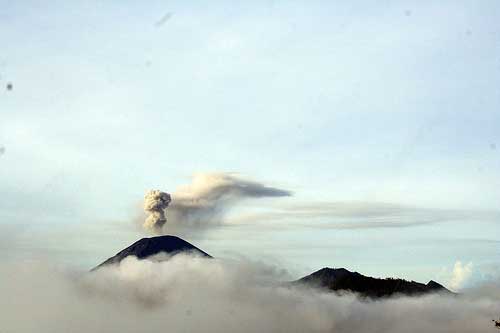 Hike Volcano Mountain Semeru, Java, Indonesia